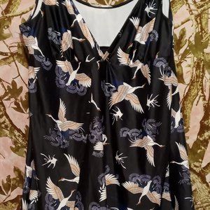 Sunset and Swim Plus Size Animal Print Tankini Swim Dress/NWOT